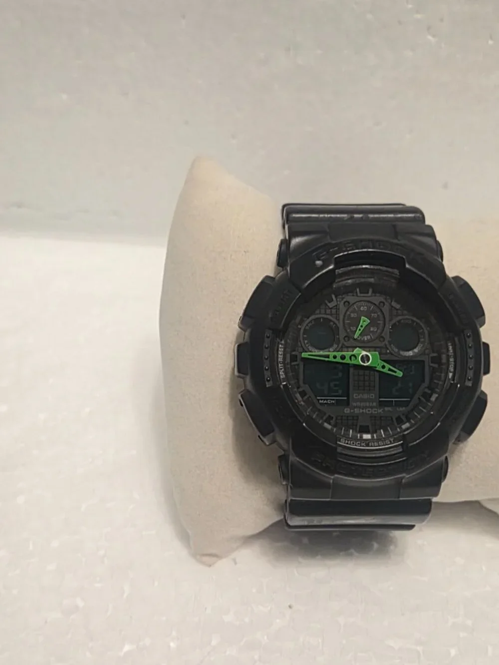 Casio G Shock Matte Black and Green